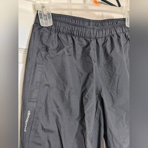 Adidas Waterproof Rain Pants Zip Up Black Women's Outdoor Activewear Running S